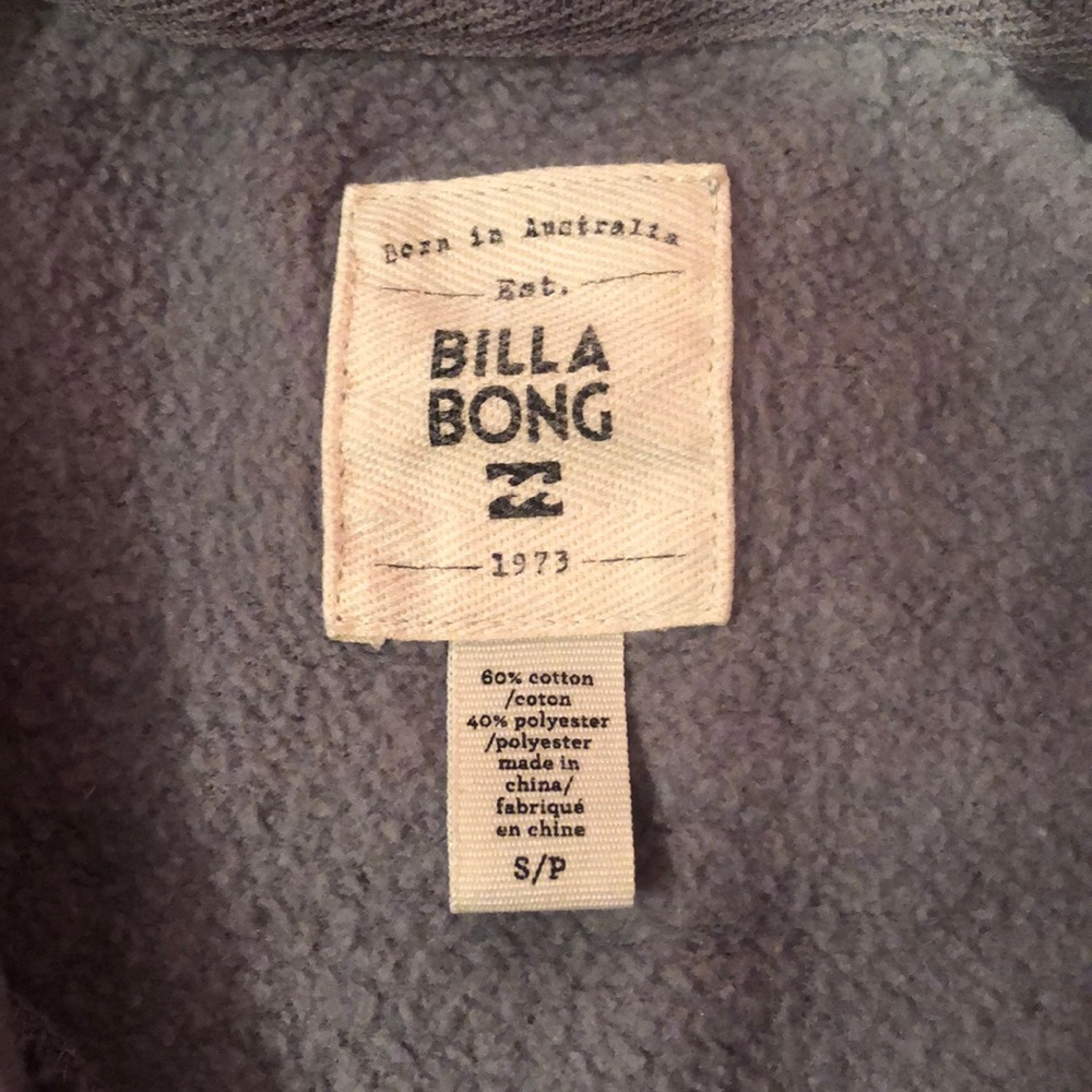 gray billabong hoodie! - Picture 3 of 4